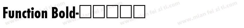 Function Bold字体转换